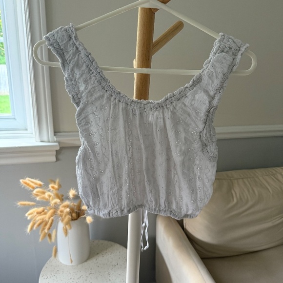 American Eagle Cottagecore Eyelet Top | XS | Romantic White - Picture 3 of 6